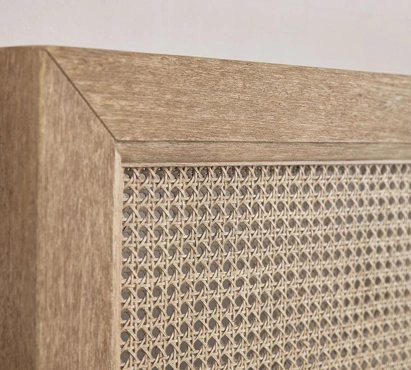 Felix Rattan Solid Wood Bed | Mango Wood King & Queen Size Bed for Modern Bedroom