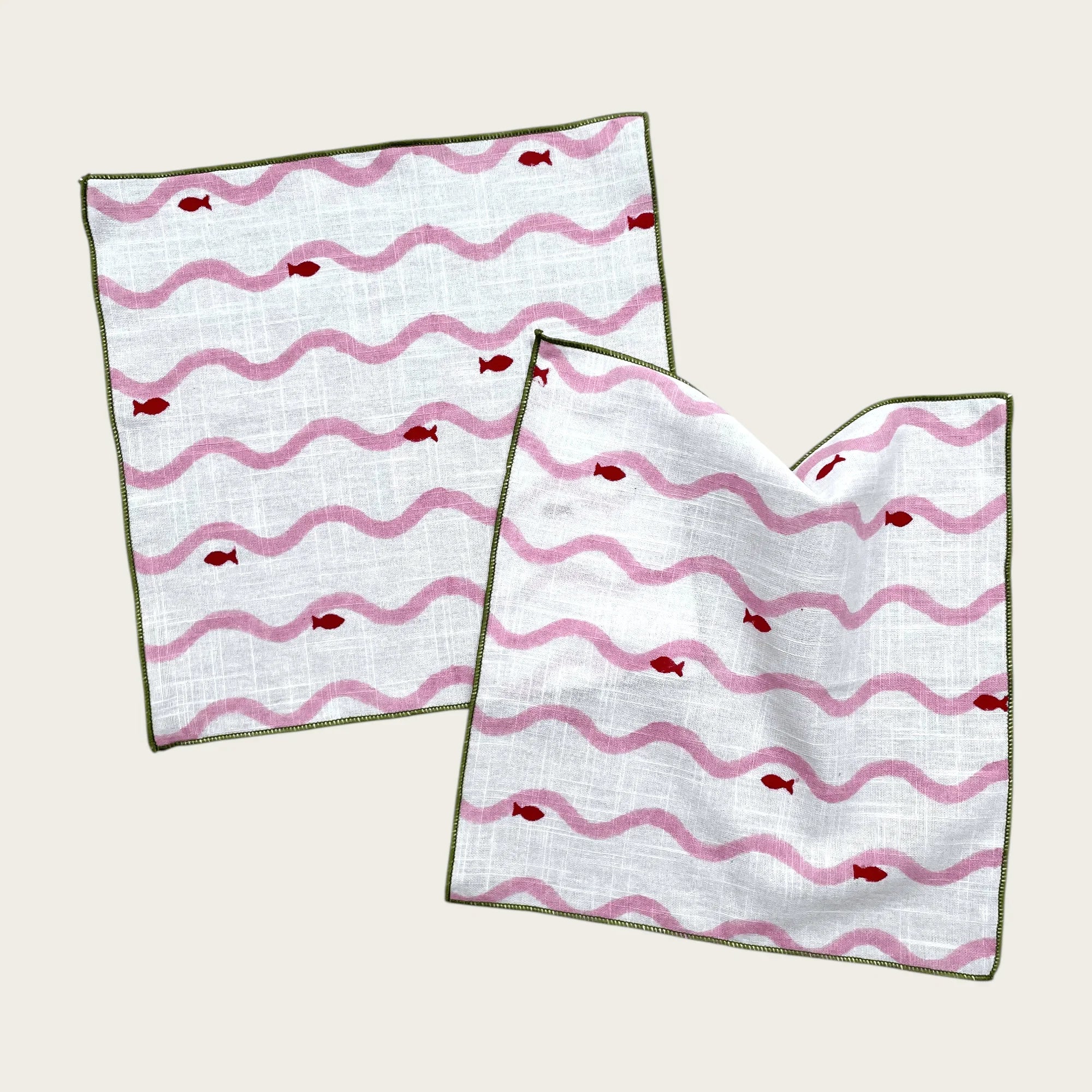 fin & flow | Kerchief Squares | Slub Cotton