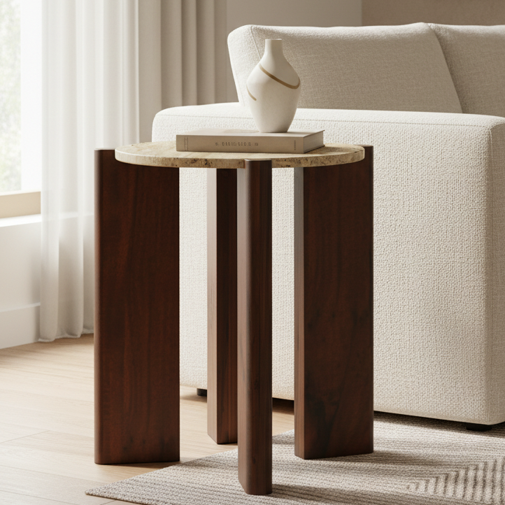 Tri Side Table | Modern Triangular Accent & End Table