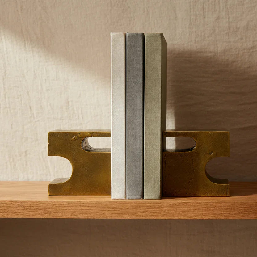 Bambi Bookend | Decorative Book Organizer, Book Stopper & Metal Book Holder For Shelves