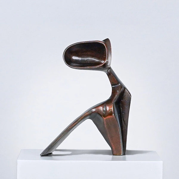 wisted Elegance - Nordic Abstract Metal Man Sculpture
