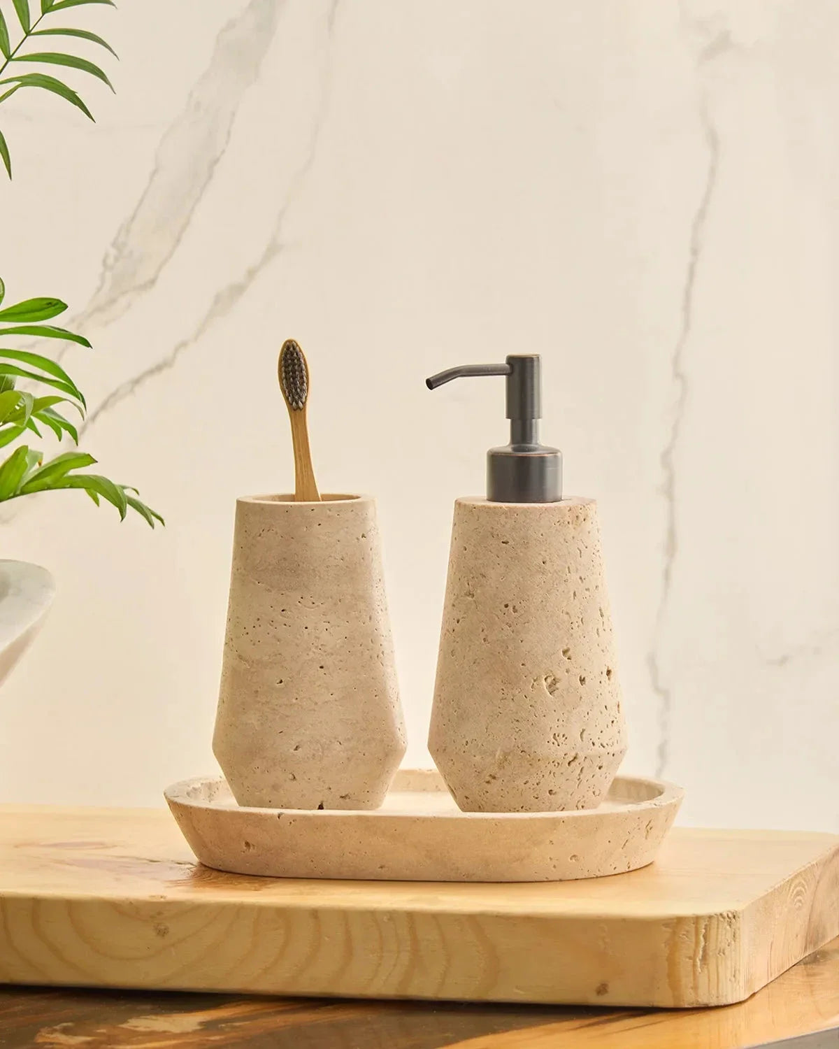 Otel Travertine - Dispenser Set