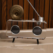 Nordic Soundbox Decor Object | Premium Designer Crystal Accent Showpiece for Home Decor