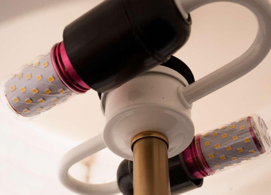 Ripple Designer Marble Table Lamp for Living Room | Luxurious Black Marble Base with Alabaster Shade Lamp