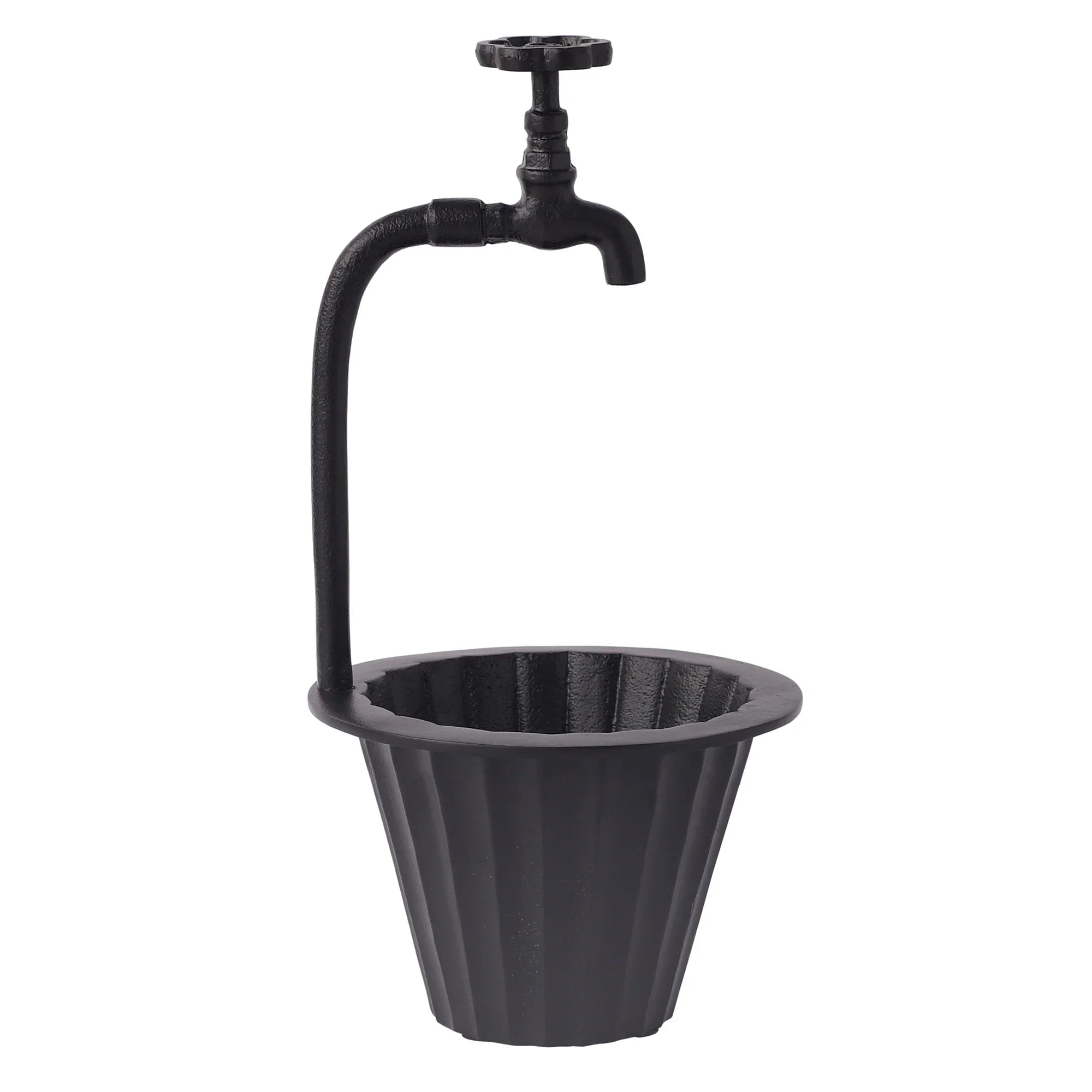 Luxurious Aluminium Nal Indoor Planter | Decorative Pot With Tap For Kitchen & Living Room Decor