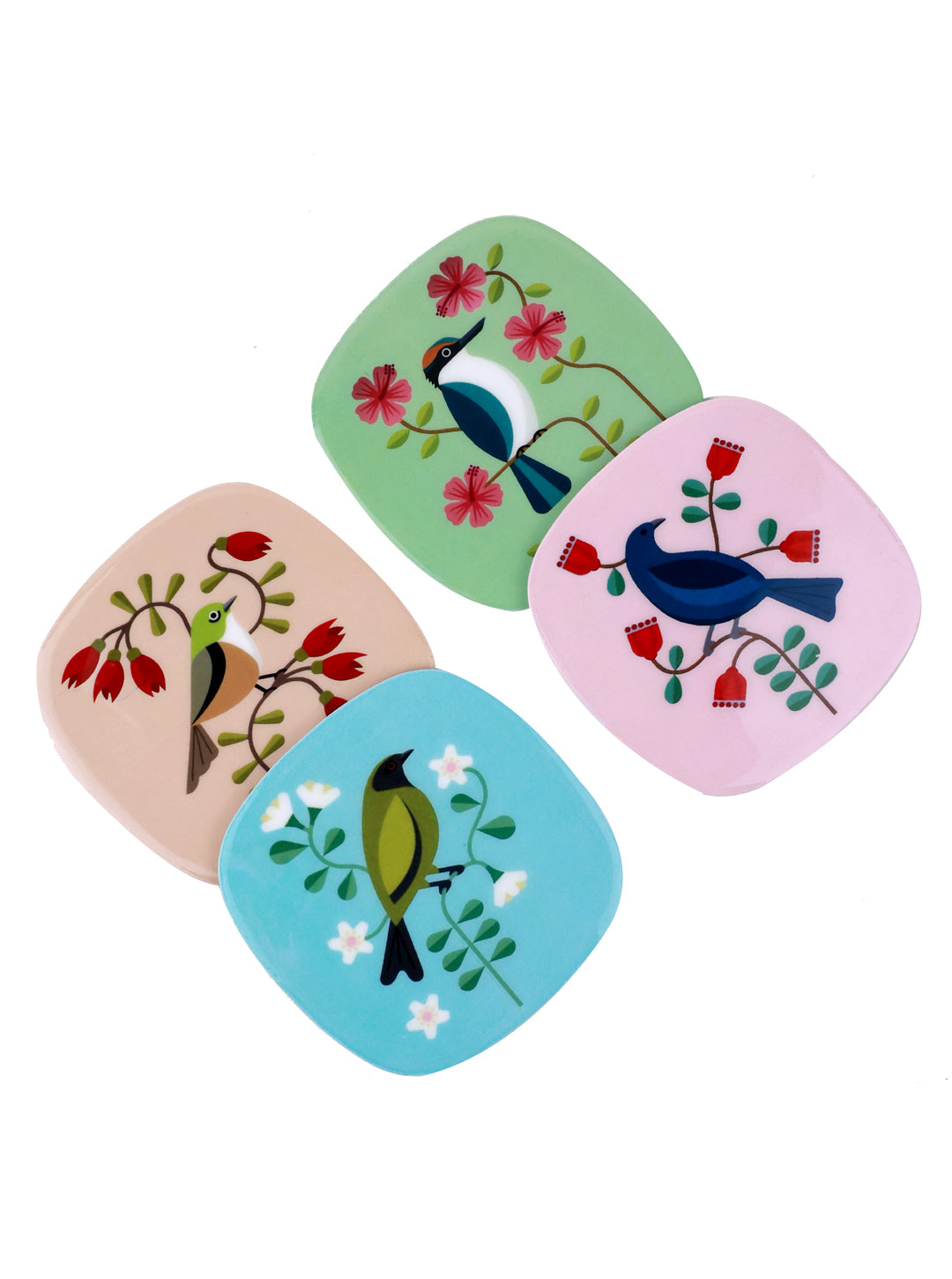 Frost & Feather Coaster Set