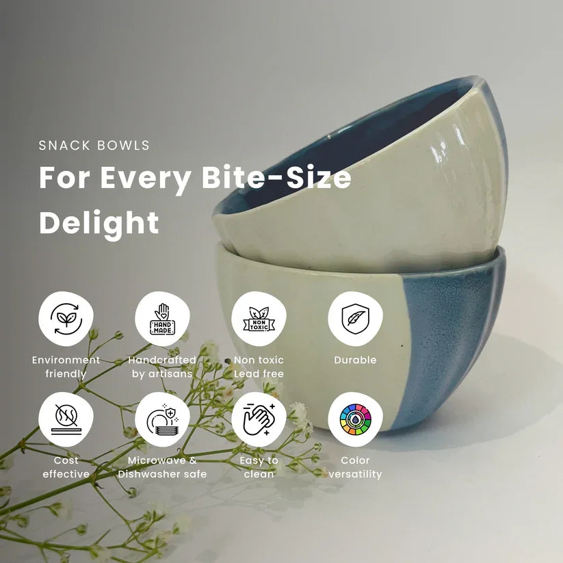 Blue & White Snack Bowls