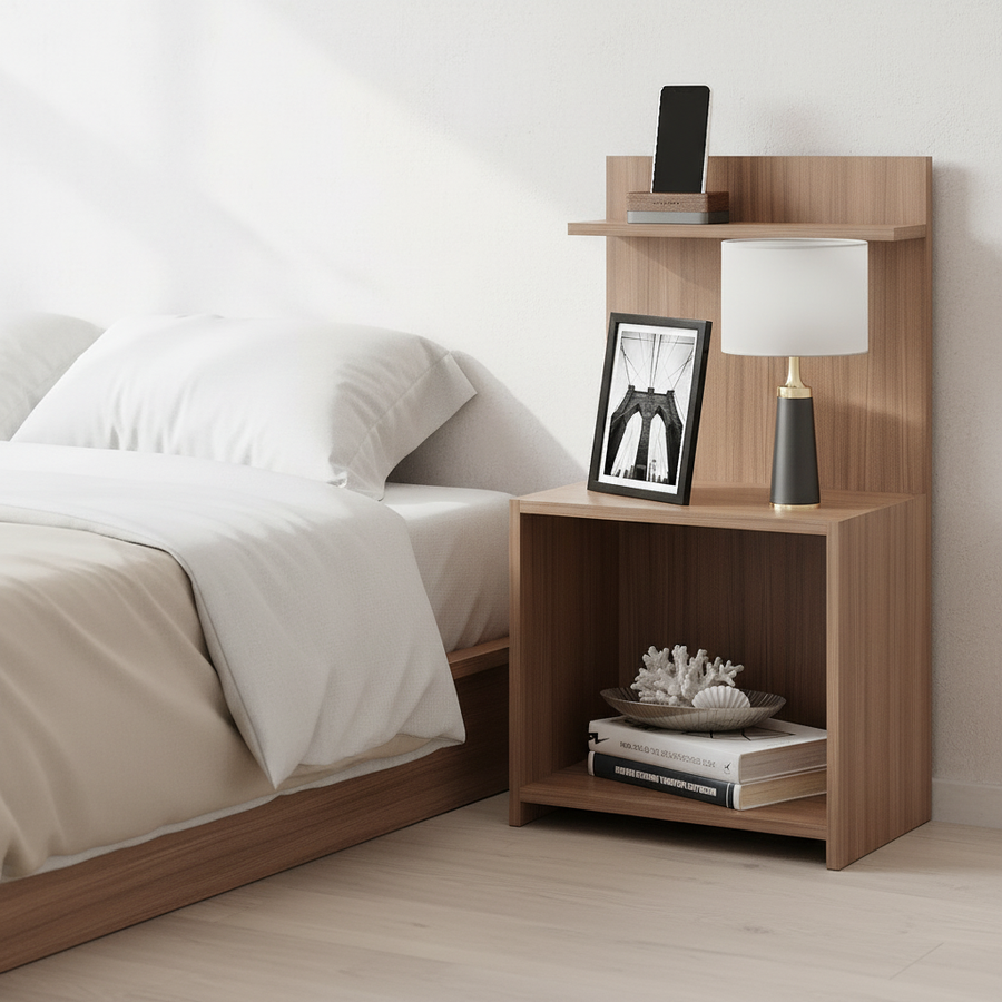 Bedside Table with Drawer and Shelf – Witty