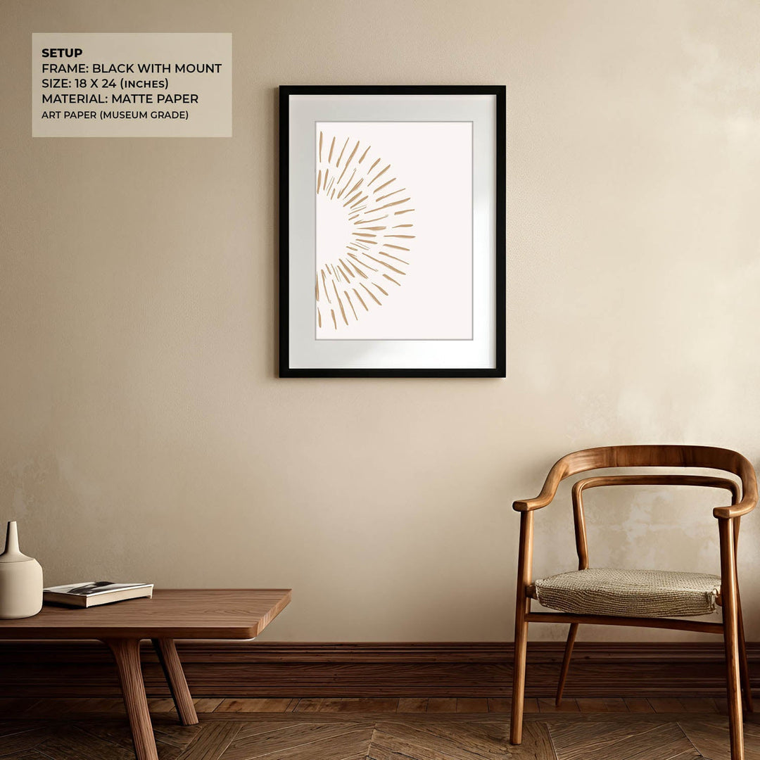 Burst White Wall Painting