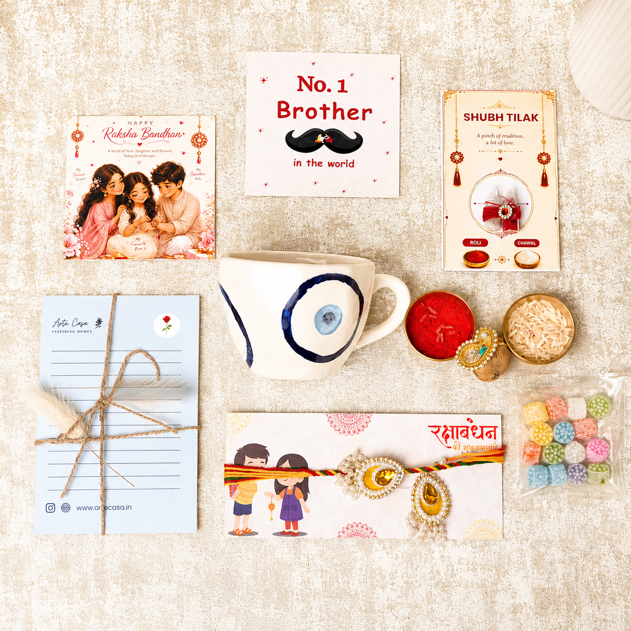 Evil Eye Blessings Rakhi Hamper