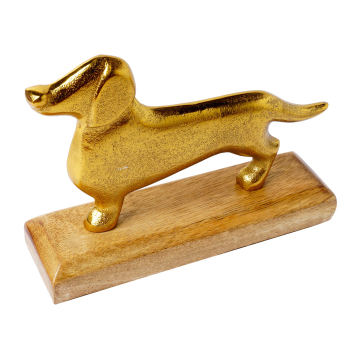 Dog Decor Showpiece - Gold