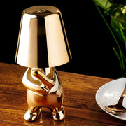 Zoid Cordless Rechargeable LED Table Lamp for Living Room | Gold Resin Mood Light Lamp