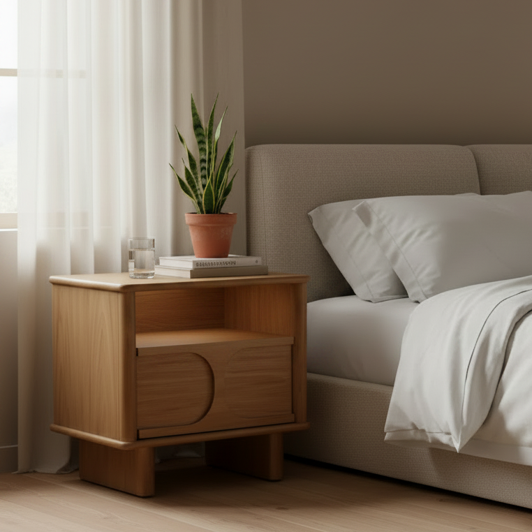 Dozio Oak Wood Bedside