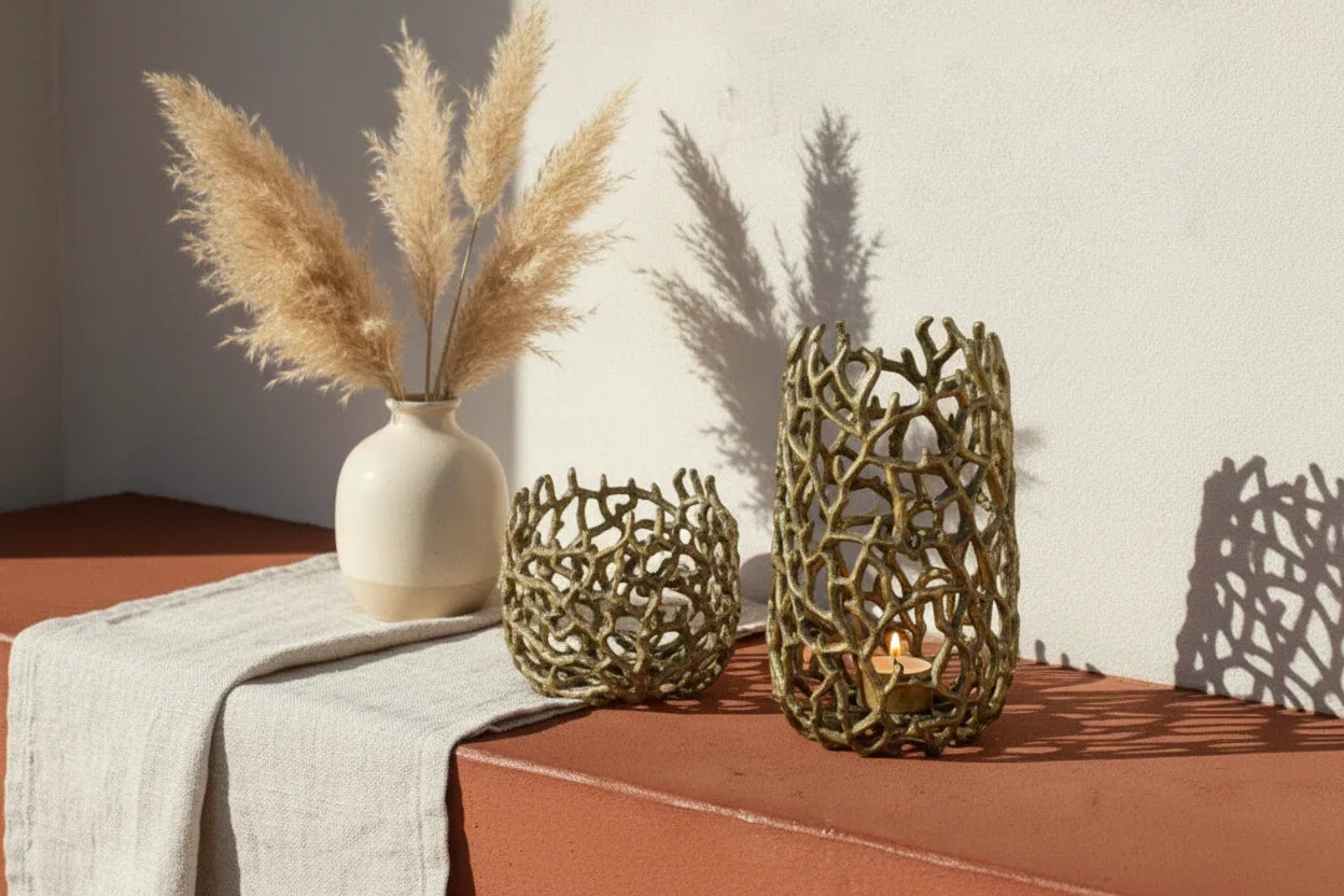 Coral Vase Bowl Set