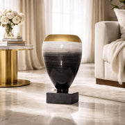 White Brushed Slate Flower Vase | Premium Decorative Vase for Modern Home Décor