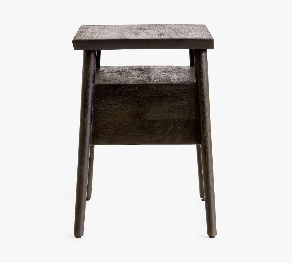 Leon Bedside Table | Wooden Side Table for Living Room | Nightstand Bed Side Table with Drawer