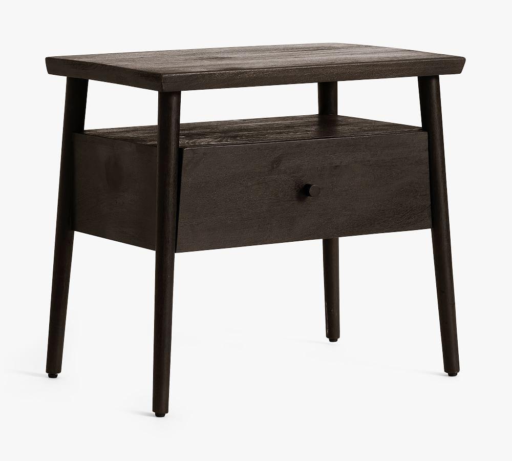 Leon Bedside Table | Wooden Side Table for Living Room | Nightstand Bed Side Table with Drawer