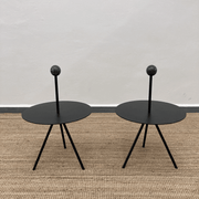 Trico Side Table | Metal and marble