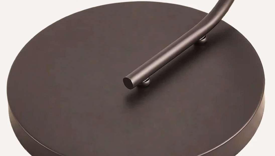 Hanai Designer Floor Lamp | Japanese-Inspired Black Rattan Tall Floor Lamp with LED Light | Modern Standing Lamp for Living Room & Bedroom