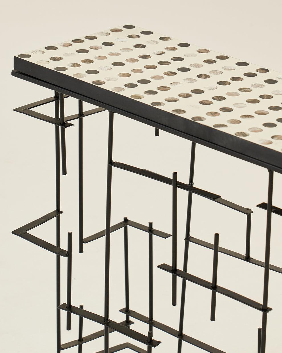 Checkerboard Chic console table | Minimalist Console Side Table