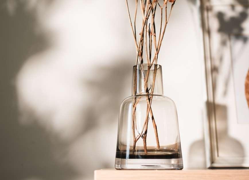 Pitcher Glass Vase | Transparent Flower Vase for Living Room | Modern Flower Pot for Home Decor & Centerpiece