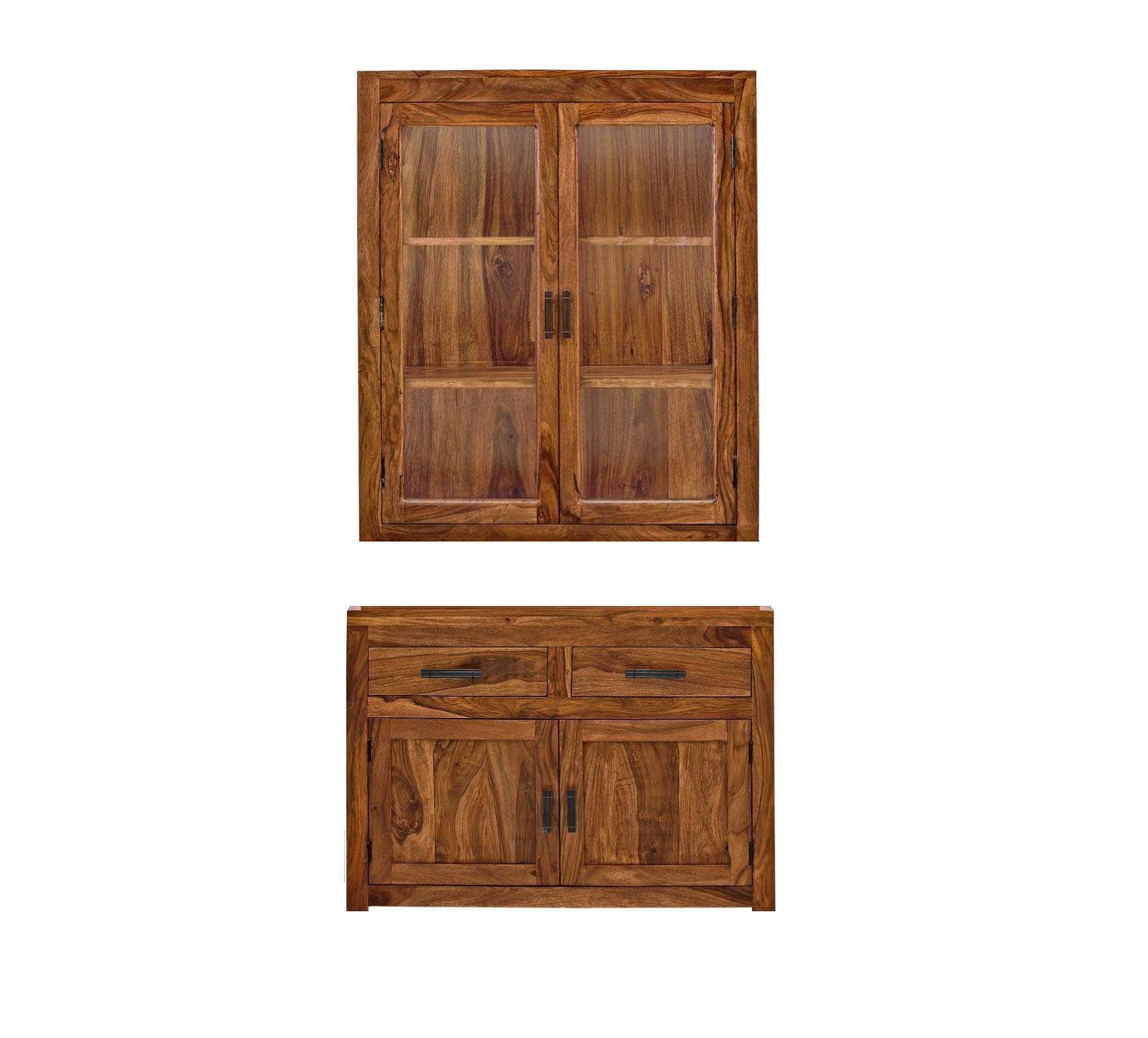 Solid Sheesham Wood Crockery Cabinet | Kitchen Cabinet | Storage Unit