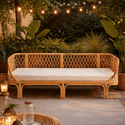 Vanya Lounger – Natural Rattan Daybed
