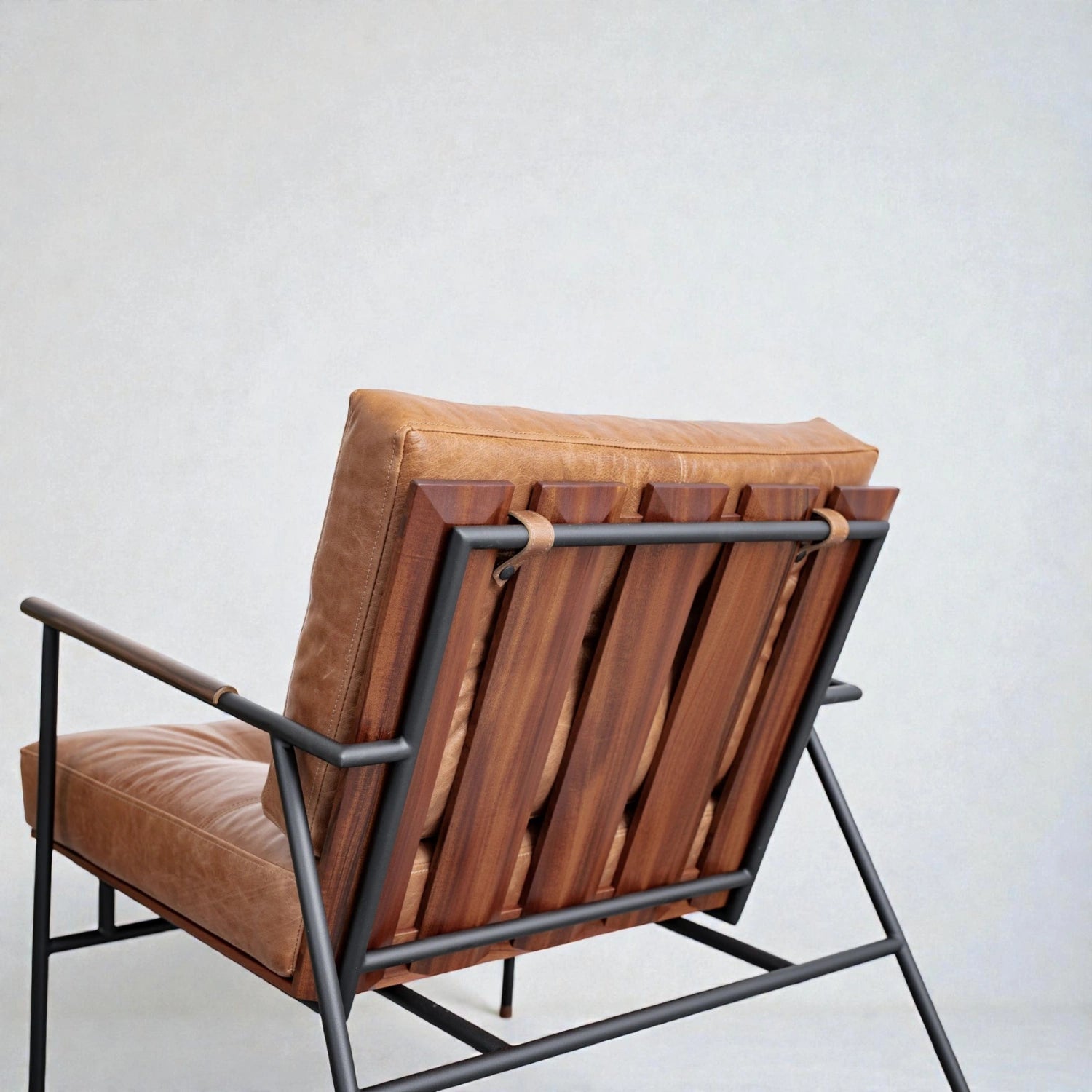 Sage Black Metal Frame & Fabric Upholstery Chair