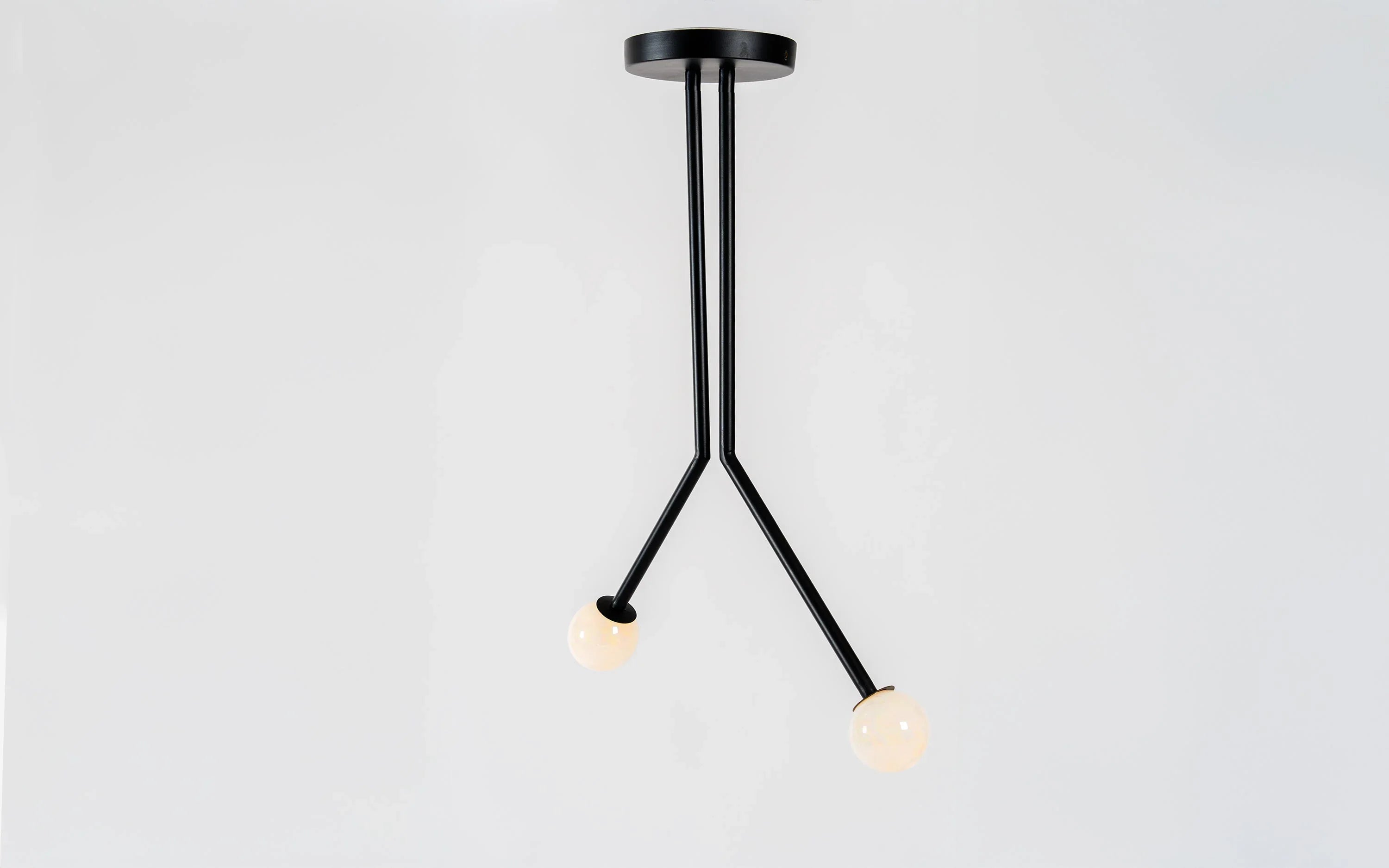 Niora Hanging Lamp | Mild Steel and Glass