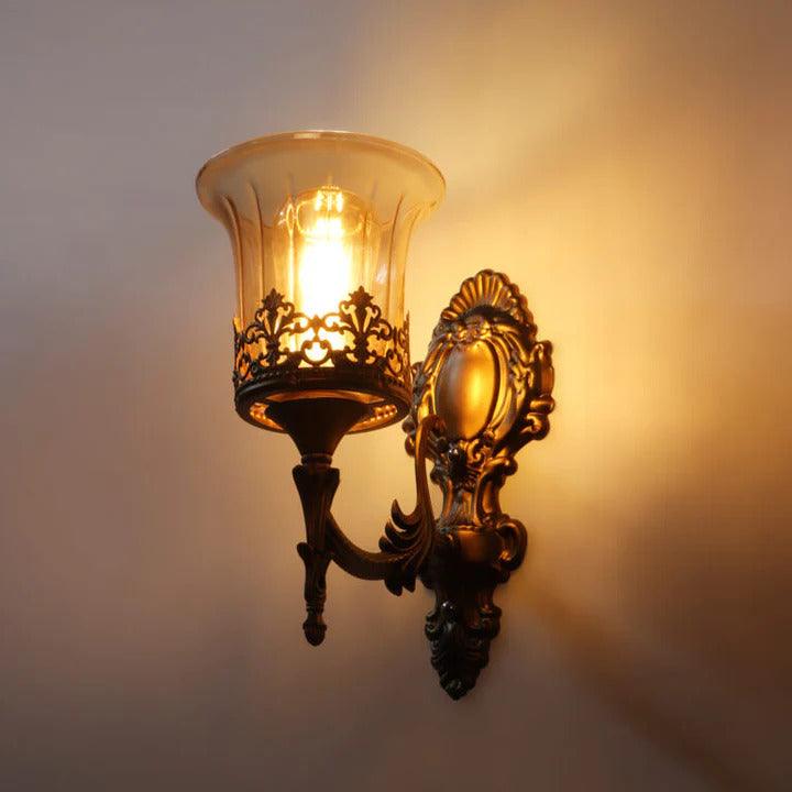 Antique Brass Finish Wall Light