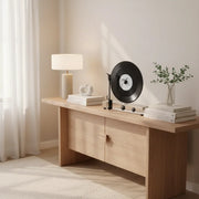 Nordic Gramophone Crystal Décor Object Showpiece | Luxury Decorative Sculpture for Home Decor