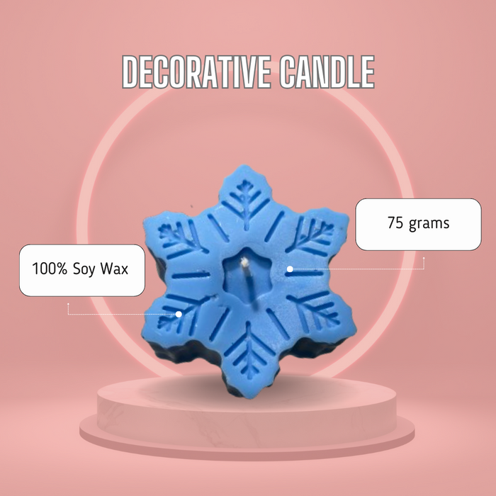 Snowflake Soy Wax Candle