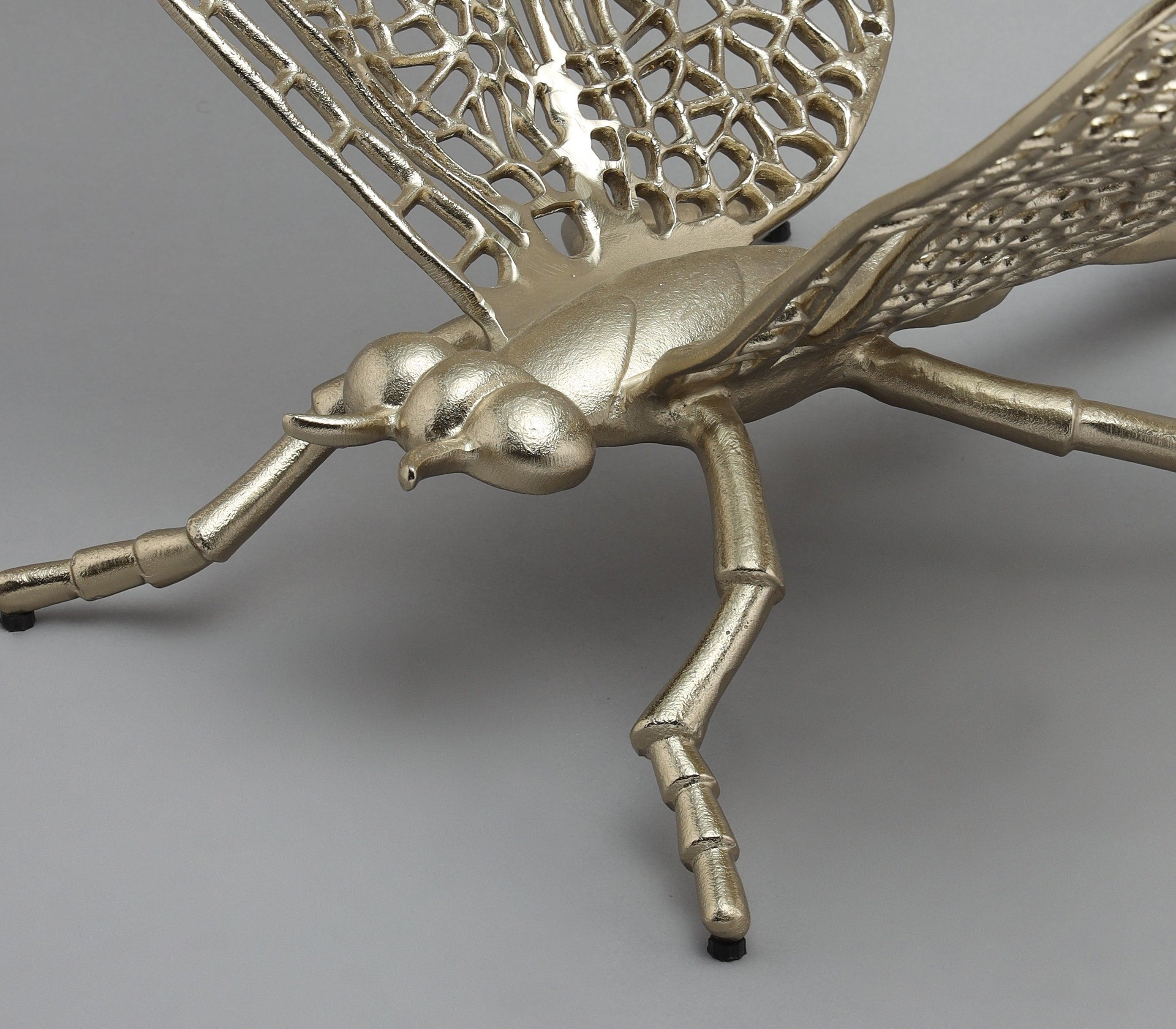 Dragonfly Delight Coffee Table | Designer Glass Center Table for Living Room | Luxurious Tea Table