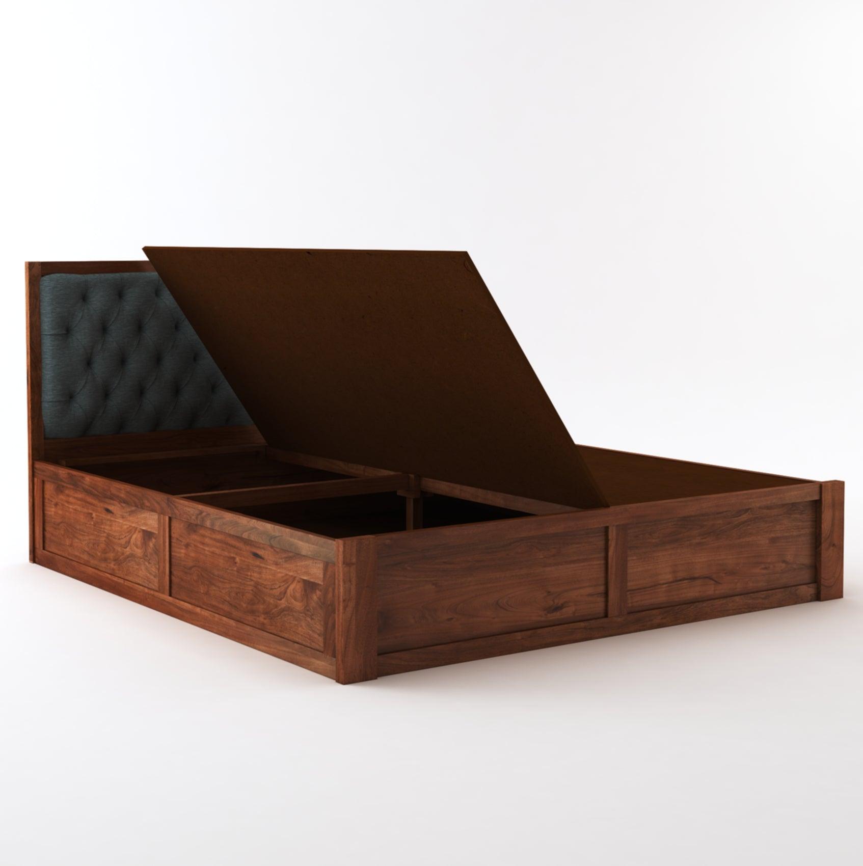 Minicoy King Size Storage Bed (Charcoal Grey)