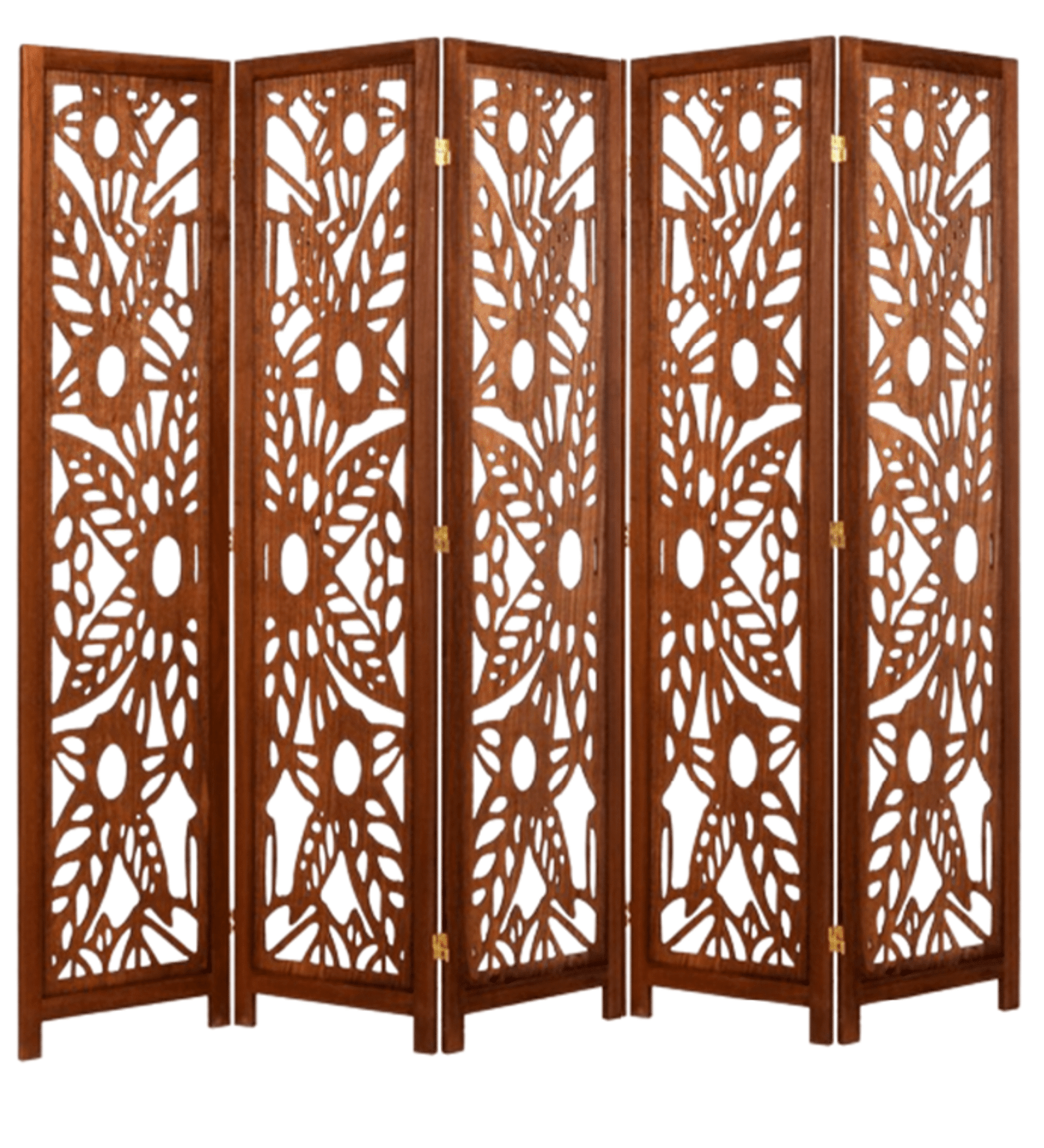 Handcrafted Folding Divider with Mango Wood & MDF Jali