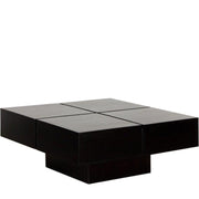 Harry Mango Wood Square Coffee Table | Wooden Center Table for Living Room | Tea Table