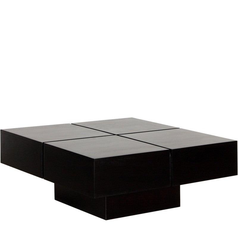 Harry Mango Wood Square Coffee Table | Wooden Center Table for Living Room | Tea Table