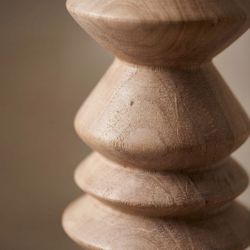 Elara Natural Geometric Wooden Lamp