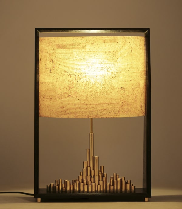 City Of Light | Cork Sheet, Wood And Brass