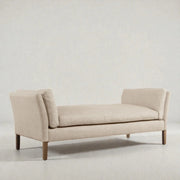 Slivor Ash Wood & Fabric Upholstery Bench