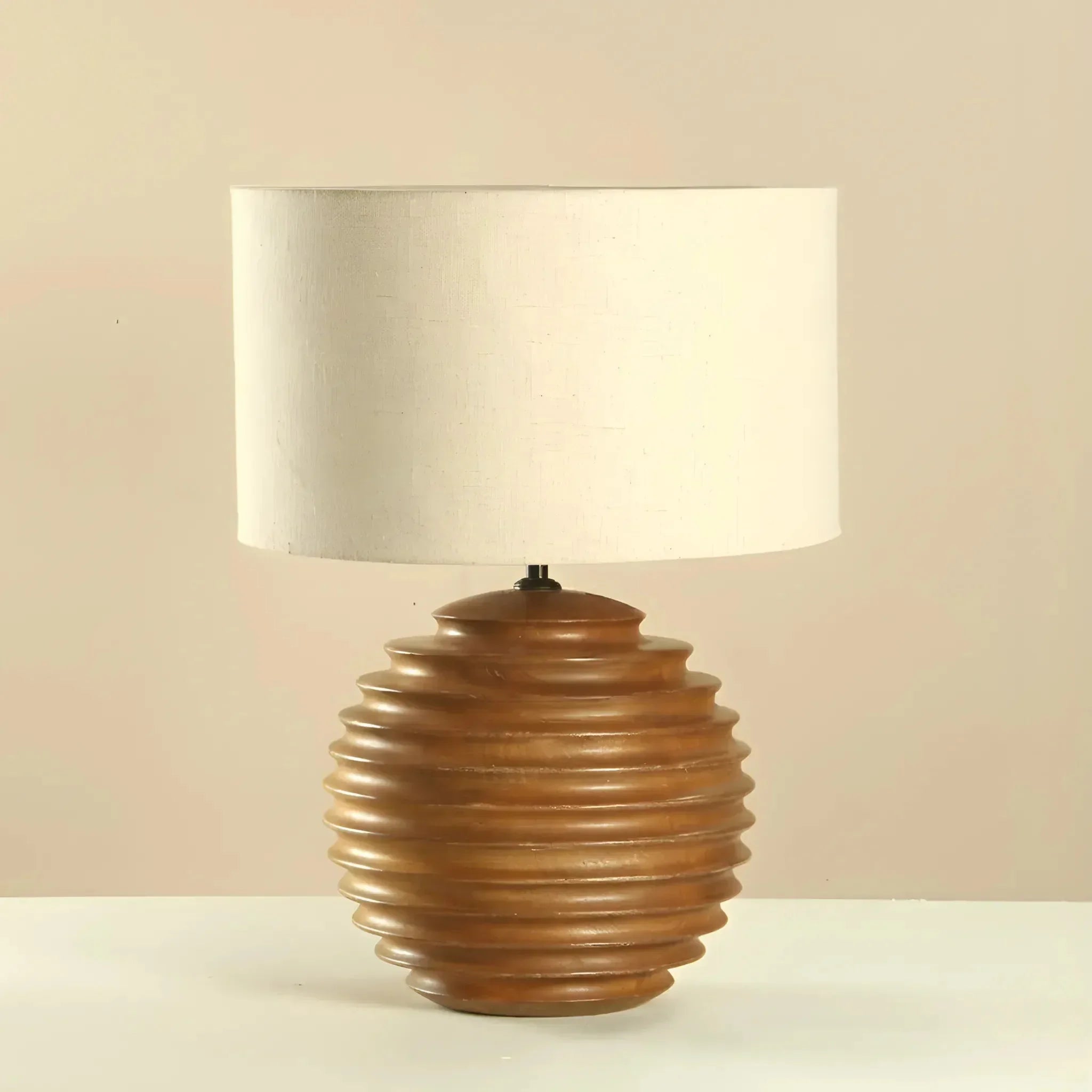 Eryon Handcrafted Wooden Table Lamp
