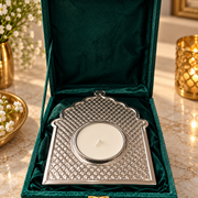 Silver Plated Tea Light Holder