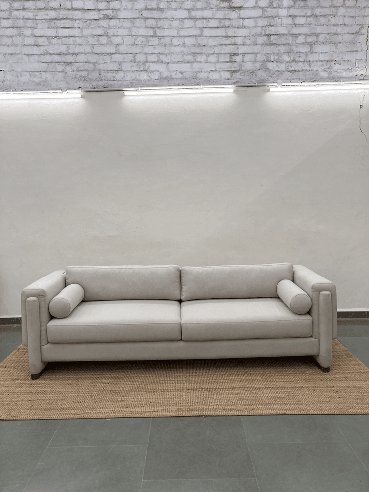 Hawthrone sofa | Fabric Upholstery, Solid Teak Wood