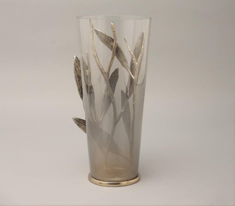 Glass Vase | Designer Home Decor Vases | Flower Vase for Living Room -1Pc