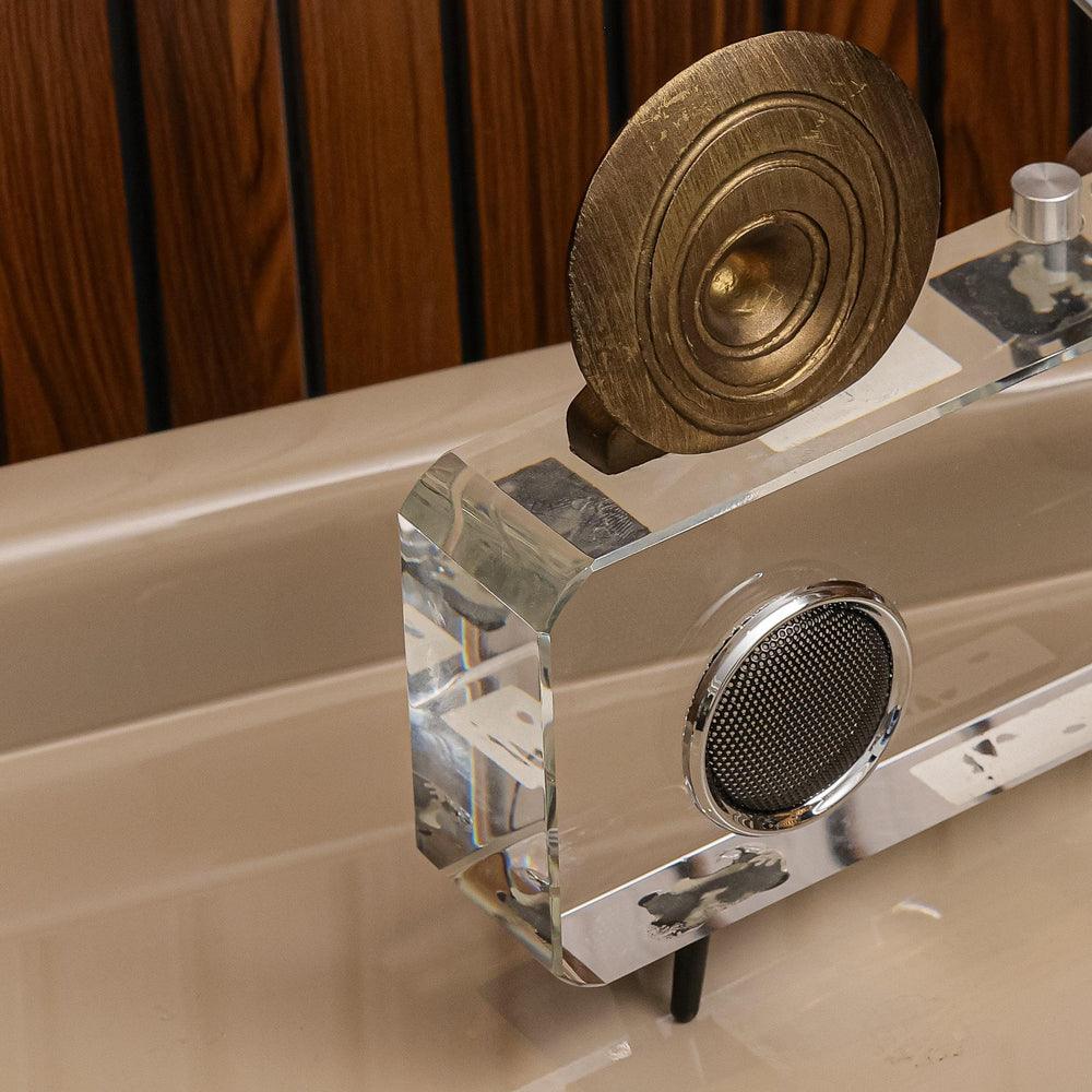 Nordic Soundbox Decor Object | Premium Designer Crystal Accent Showpiece for Home Decor