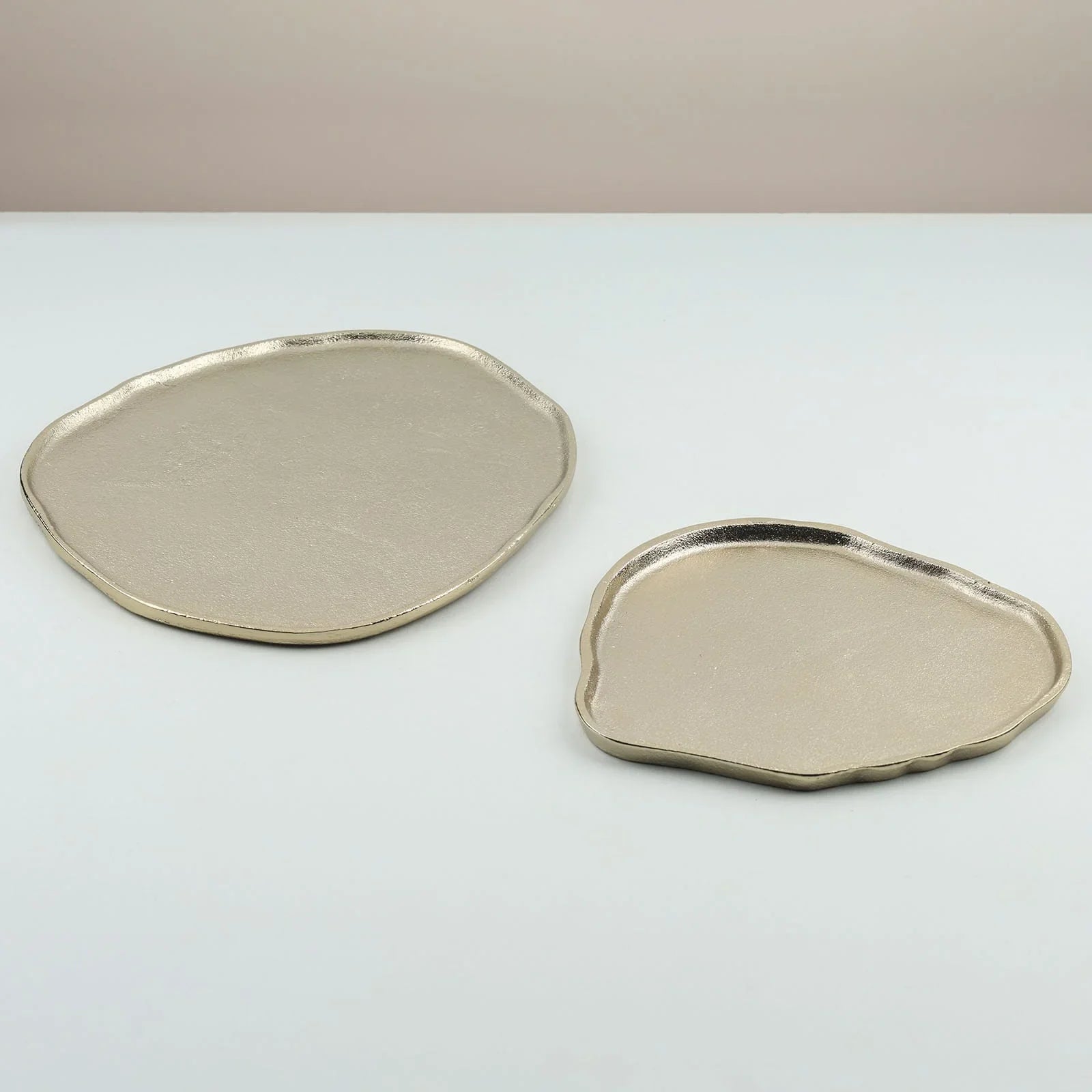 Belem Small Gold Luxurious Tray | Modern Aluminium Serving & Decorative Tray