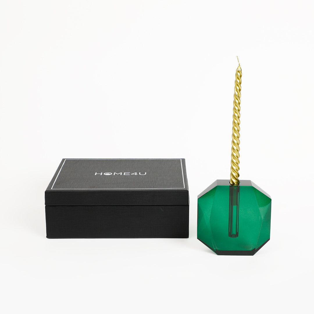 Midori Crystal Vase/Candle Holder Gift Box