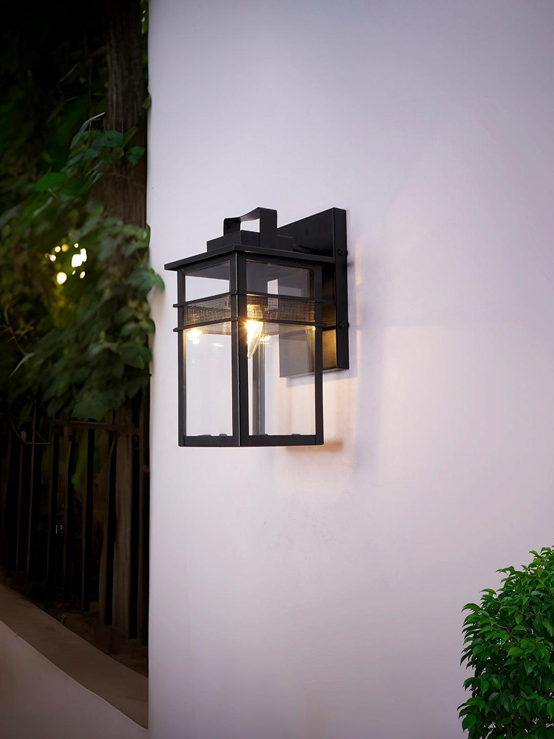 Black Mesh Outdoor Wall Sconce