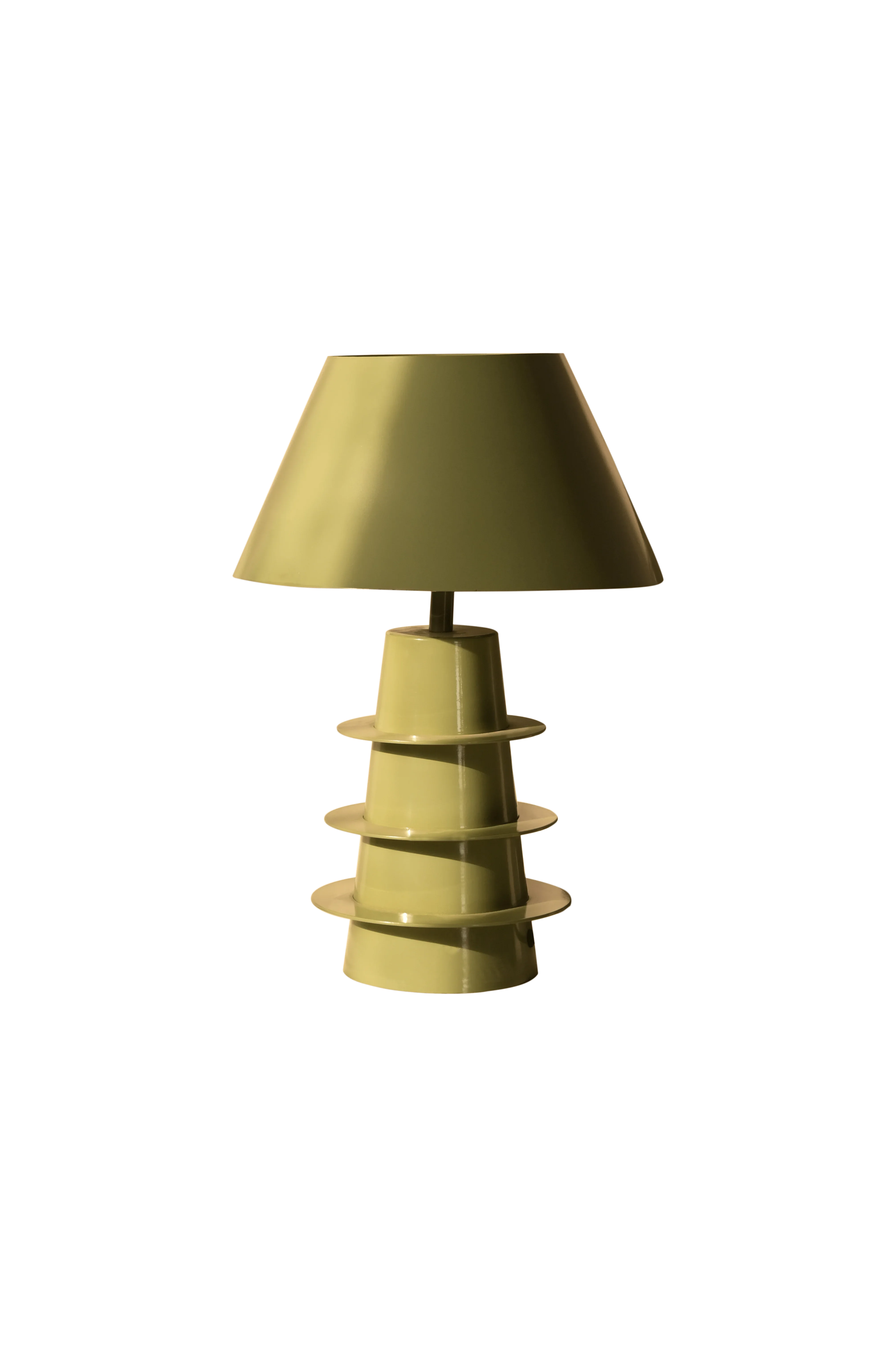 Nova Designer Table Lamp for Living Room & Bedroom | Modern Green Bedside Lamp for Home Decor