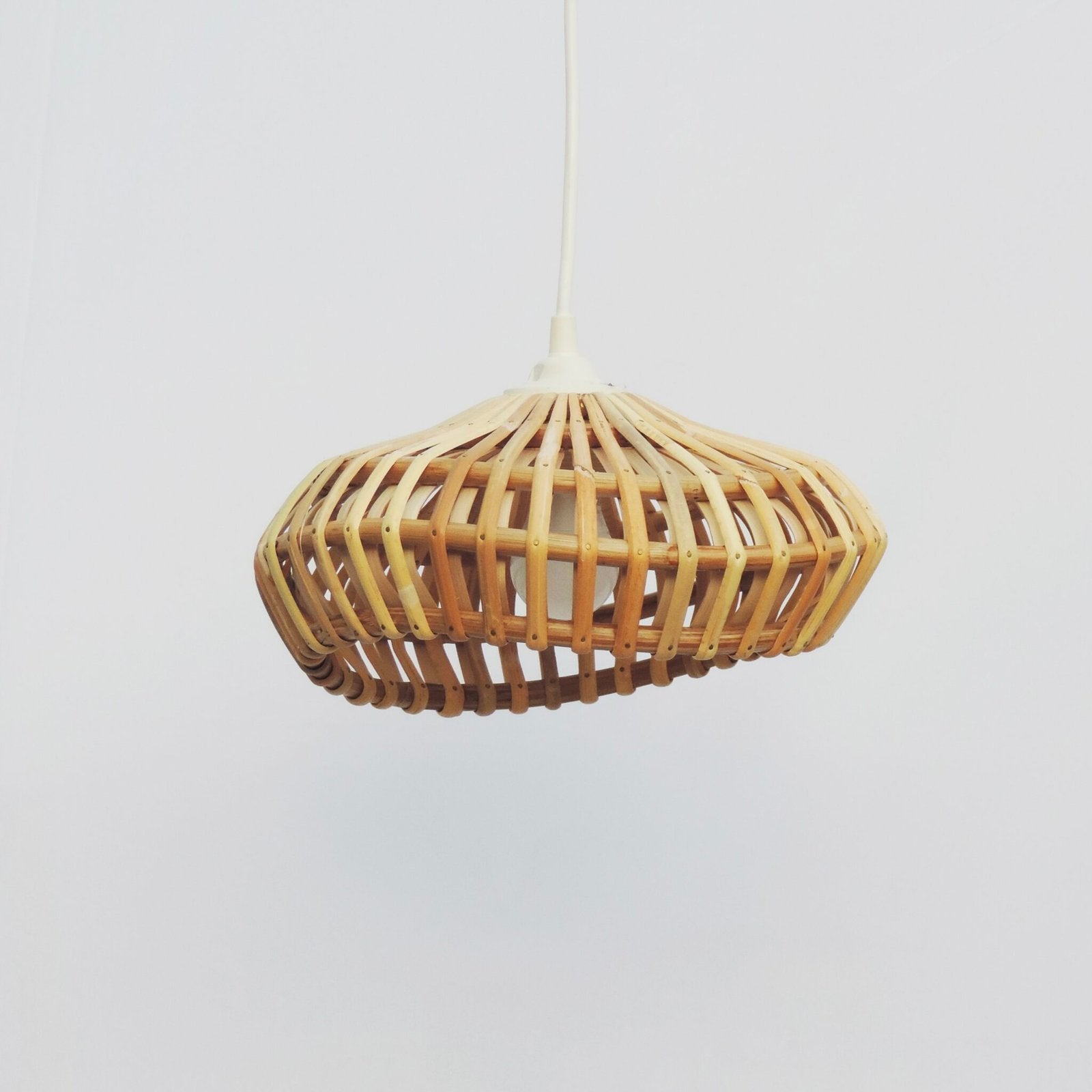 Alokik Handwoven Rattan Pendant Lamp | Sculptural Ambient Ceiling Light Lamp